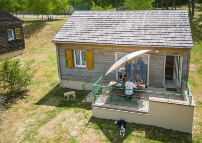 Exterieur village de gites Lozere